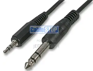 1.8M - 6.35mm Stereo Male 1/4" Jack to 3.5mm Headphone Plug