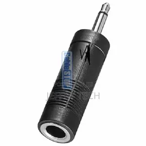 3.5mm MONO Male Plug to 6.35mm MONO 1/4 Inch Female Jack Soc