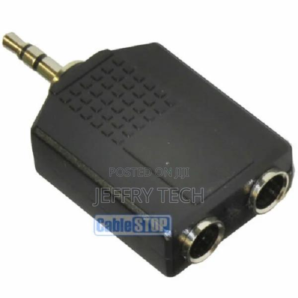 3.5mm STEREO Aux Jack Plug to 2 X 6.35mm STEREO 1/4" SPLITTE