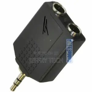 3.5mm STEREO Aux Jack Plug to 2 X 6.35mm STEREO 1/4" SPLITTE