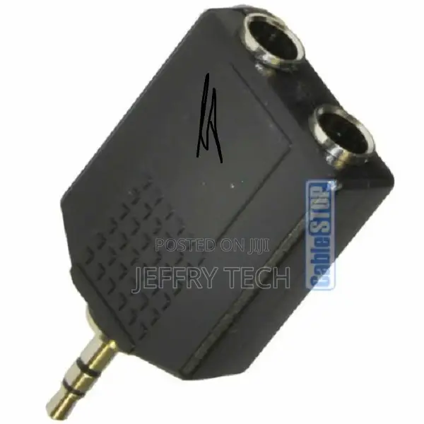 3.5mm STEREO Aux Jack Plug to 2 X 6.35mm STEREO 1/4" SPLITTE