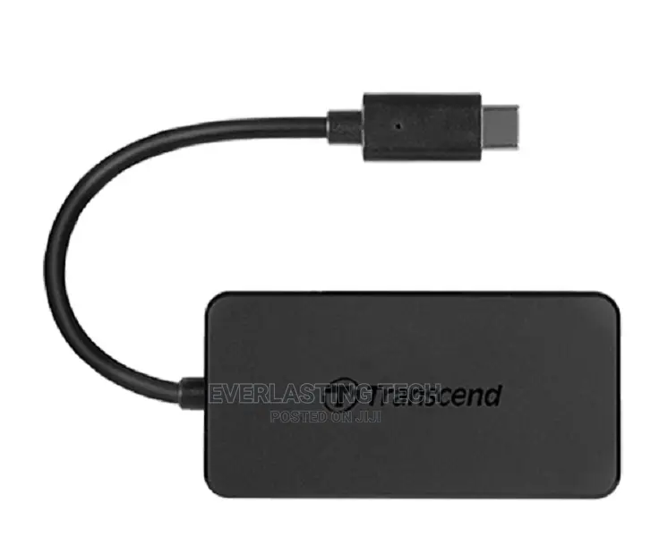 Transcend 4-Port HUB USB 3.1 Gen 1 Type C, Black