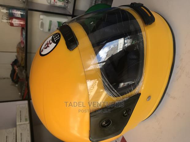 Motorcycle Helmet Yellow - main view