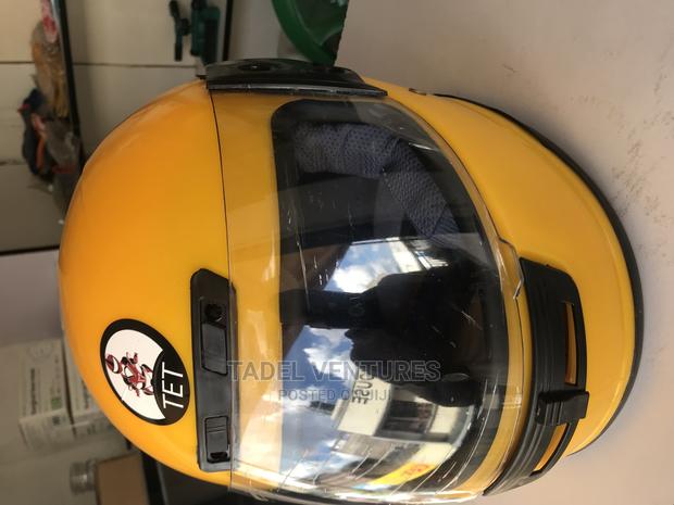 Motorcycle Helmet Yellow - thumbnail 2