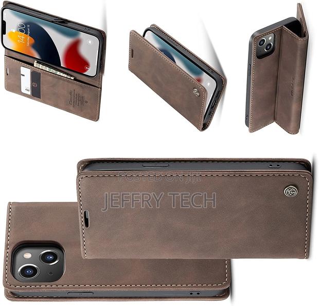 Caseme for iPhone 13 Wallet Case, Luxury Magnetic Stand, Car - thumbnail 2
