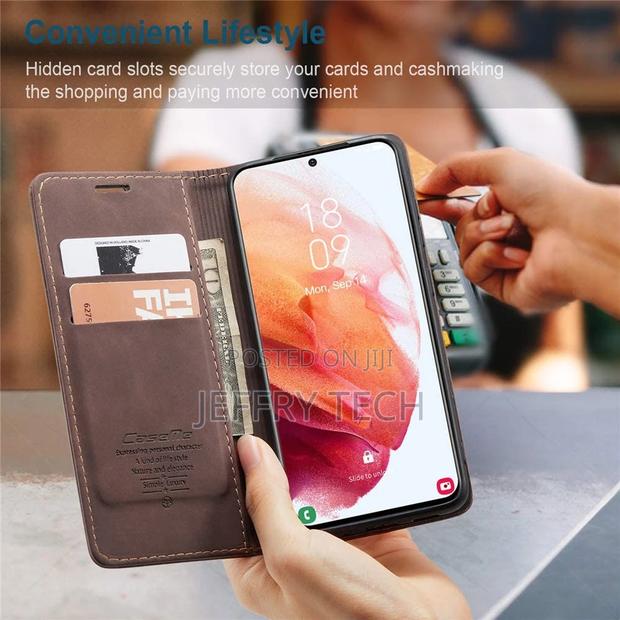 Caseme for Samsung Galaxy S21 Plus Wallet Case,Soft PU Leath - thumbnail 2