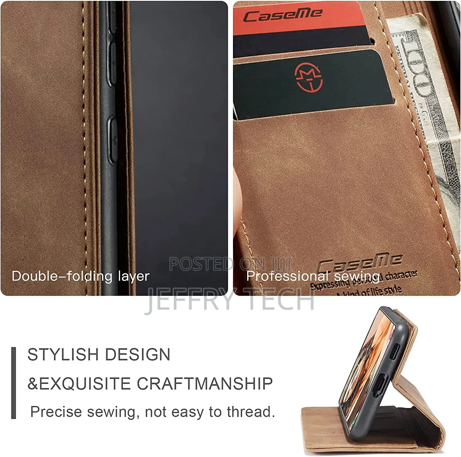 Wallet Case for Samsung Galaxy S21 FE 5G, Premium PU Leather
