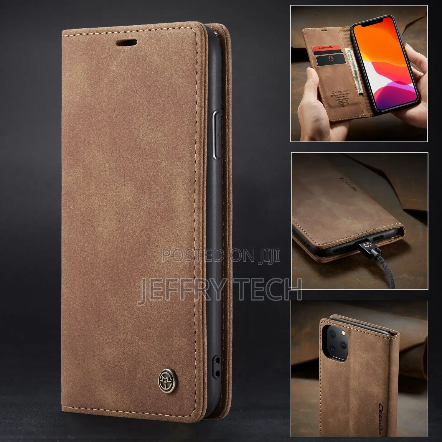 Caseme Magnetic Leather Wallet Case iPhone 14