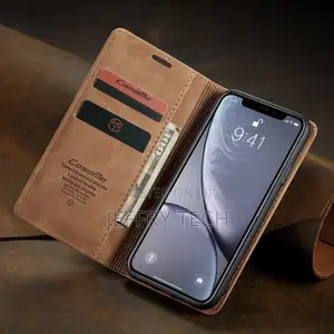 Caseme Suede Leather Wallet Case Flip Cover for iPhone 7