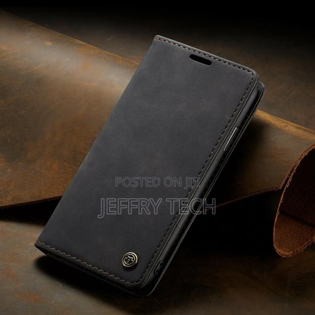 Caseme Suede Leather Wallet Case Flip Cover for iPhone 7