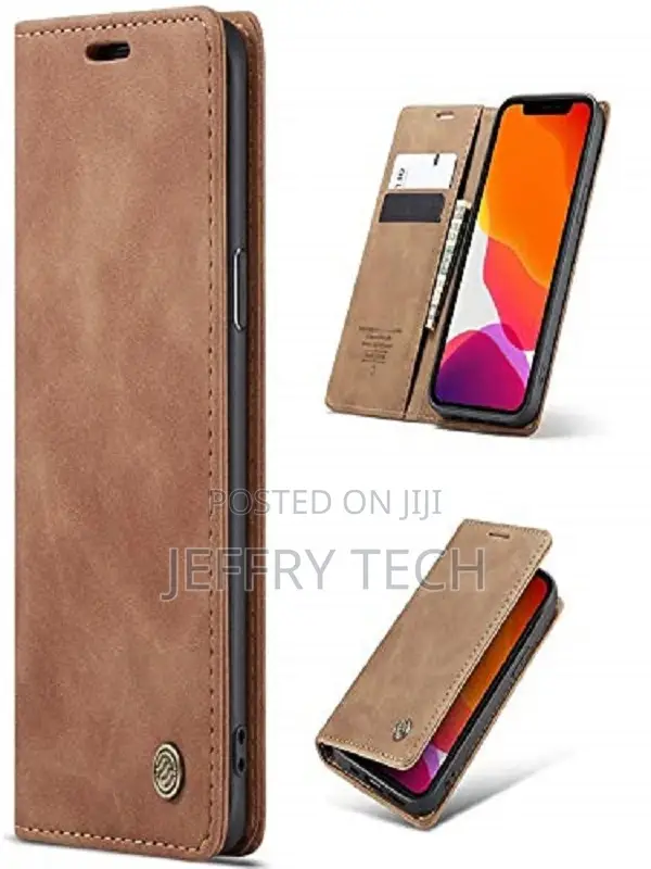 Magnetic Closure Flip Cover for Samsung Galaxy M13 5G (Beige