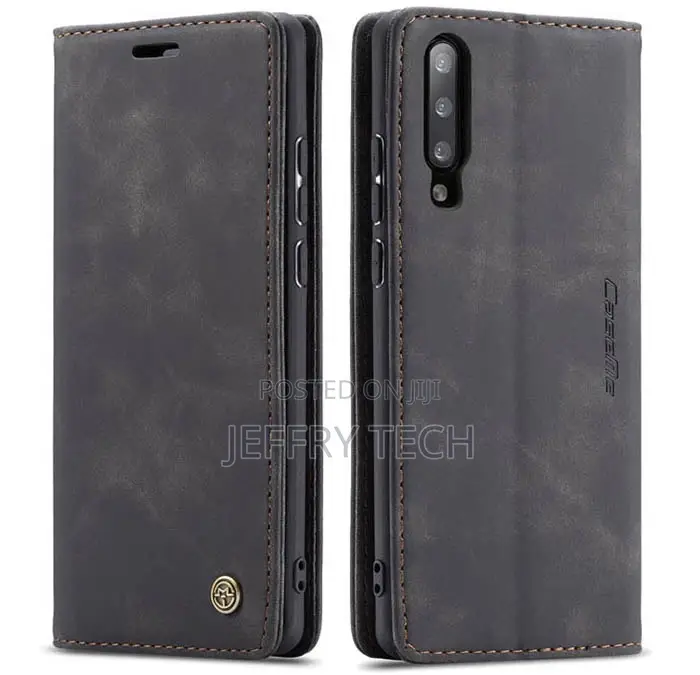 Caseme Samsung Galaxy A70 Retro Wallet Kickstand Case Black