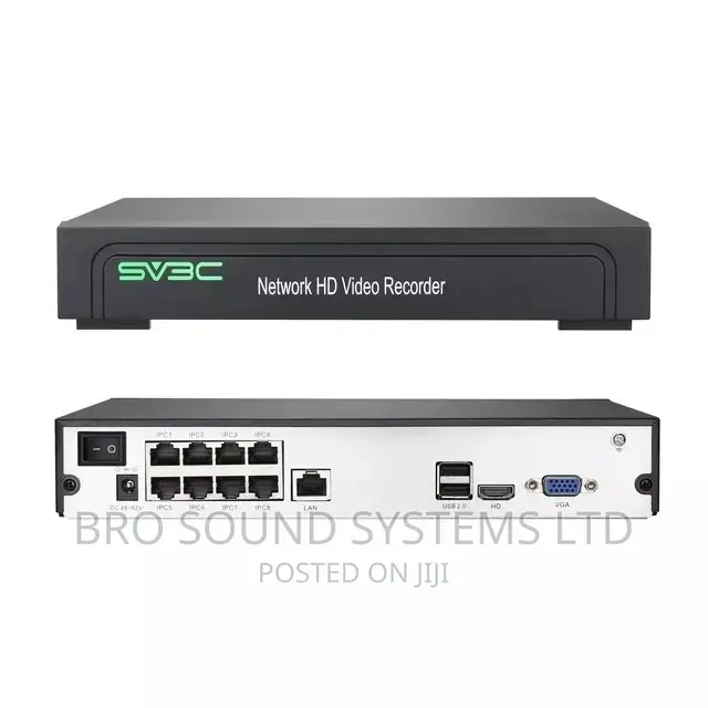 NVR 8ch CCTV System KIT 8megapixel Camera, Full HD Output