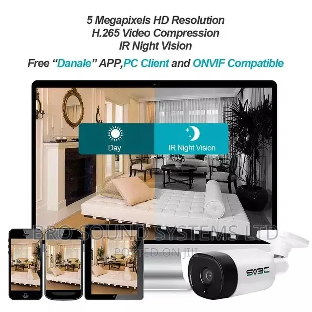 NVR 8ch CCTV System KIT 8megapixel Camera, Full HD Output