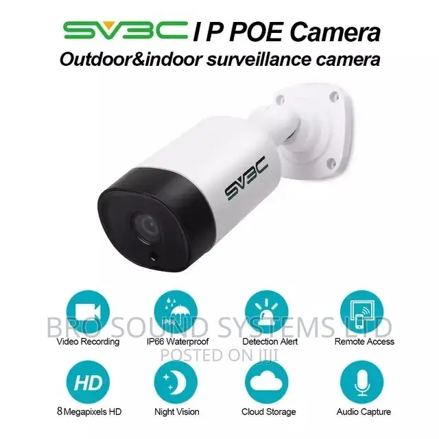 NVR 8ch CCTV System KIT 8megapixel Camera, Full HD Output