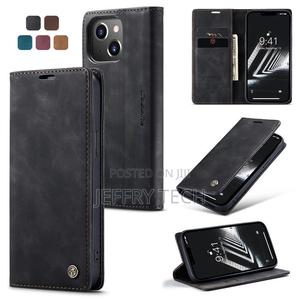 Caseme iPhone 14 Wallet Kickstand Magnetic Case Black - thumbnail 2