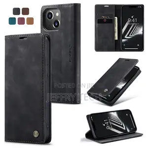Caseme iPhone 14 Wallet Kickstand Magnetic Case Black