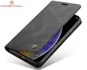 Caseme iPhone XS Retro Wallet Stand Magnetic Flip Case Black