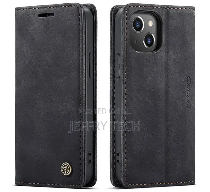 Caseme iPhone 13 Mini Wallet Kickstand Magnetic Flip Case Bl