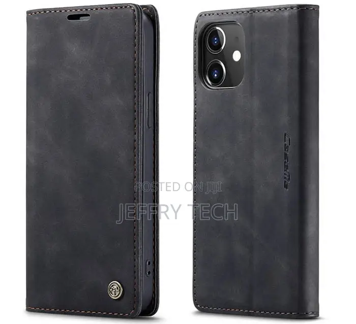 Caseme iPhone 12 Mini Wallet Kickstand Magnetic Flip Case Bl