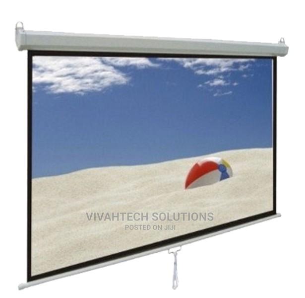 TC-MPS-145 145cm X 145cm Tech-Com Manual Projector Scree - thumbnail 2