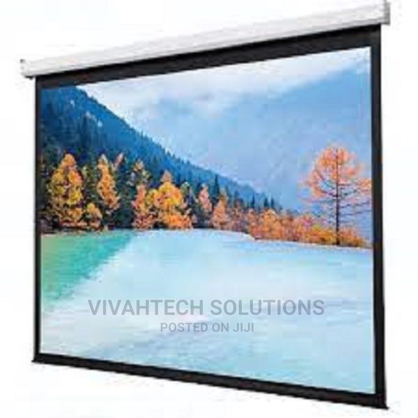 Techcom Projector Screen Manual 145 X 145 - main view