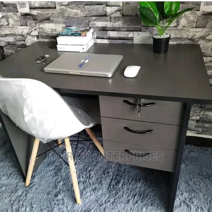 1 Mtr Office Desk Plus Eames Chairs