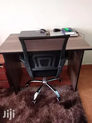 1.2 Mtrs Office Desk Plus Low Back Recliner Fabric Chair