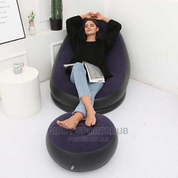 Portable Air Inflatable Stool Ottoman - main view