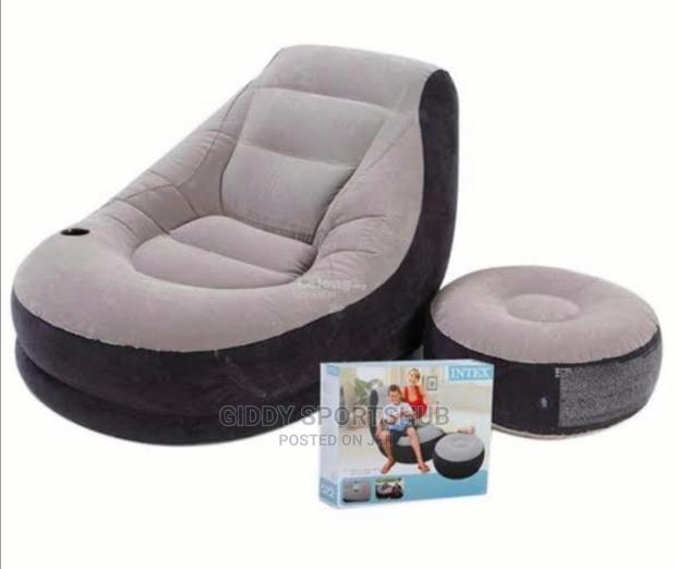Portable Air Inflatable Stool Ottoman - thumbnail 2