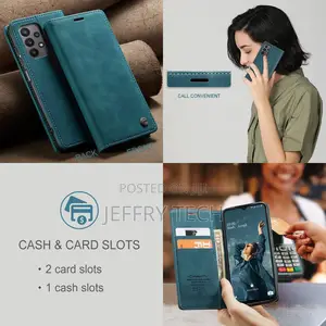 Caseme Samsung Galaxy A23 Wallet Magnetic Case Blue