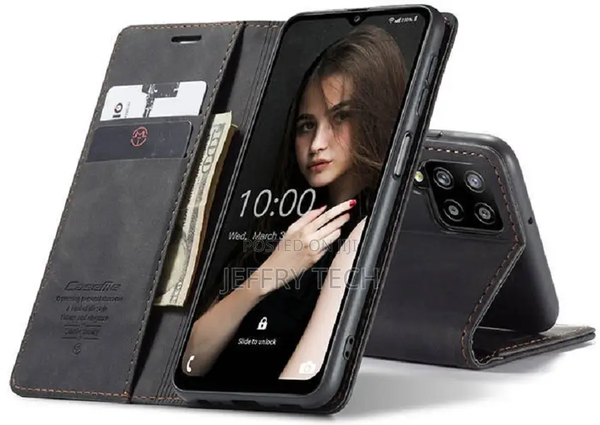 Caseme Samsung Galaxy A12 5G Wallet Kickstand Magnetic Case