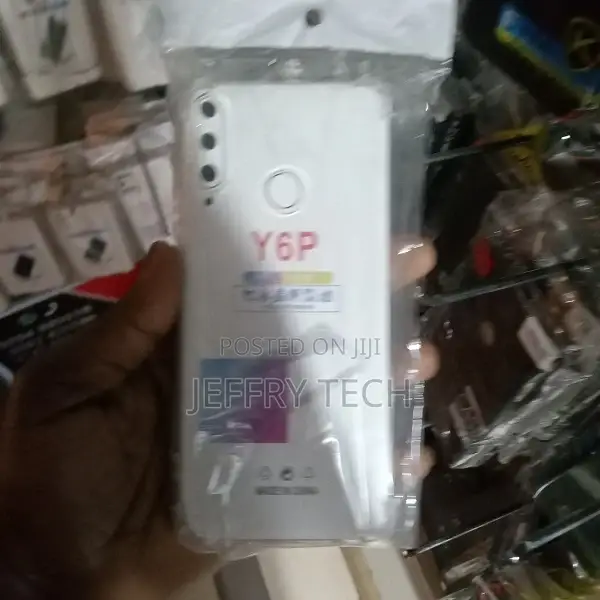 Case for Huawei Y6p With 9D Tempered Glue Glass Screen Prote