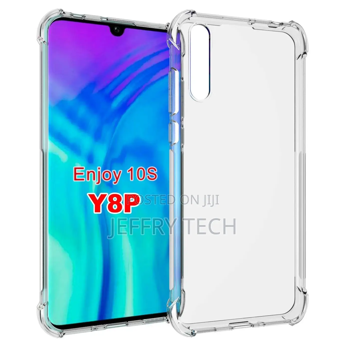 Case for Huawei Y8P Clear TPU Enjoy 10s Four Corners Protec