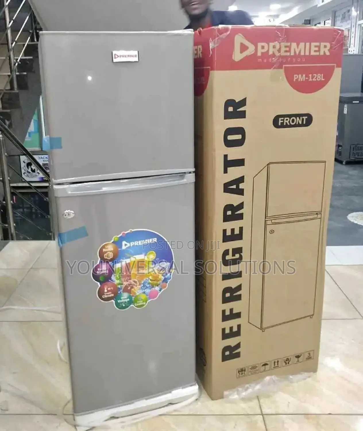 Brand New 128 Litres Premier Double Door Refrigerator.