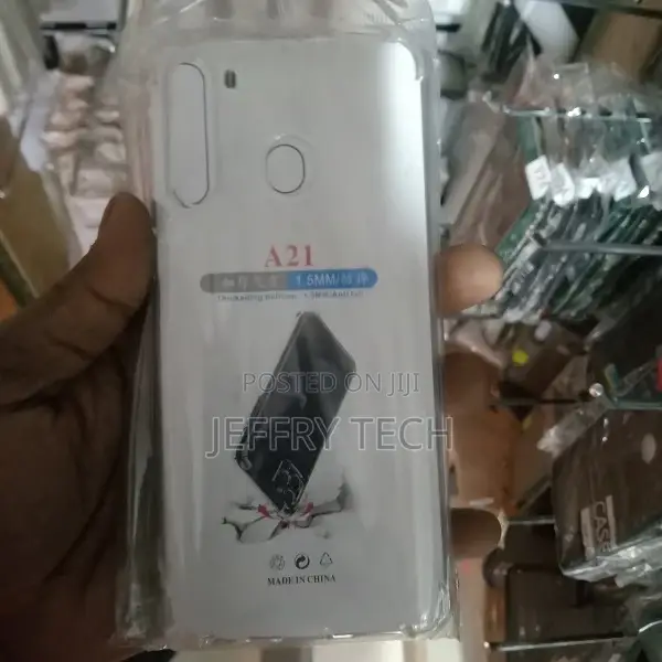 Samsung Galaxy A21 Case - Crystal Clear Hybrid Material Cov