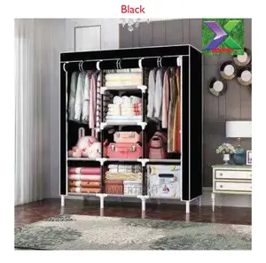 3 Column Mettalic Wardrobe:
