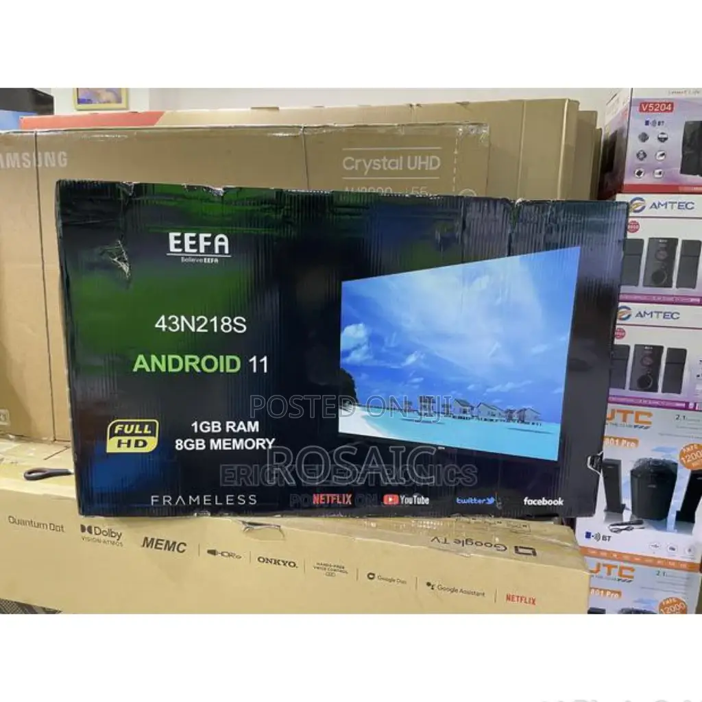 Eefa 43 Smart Android Tv Frameless