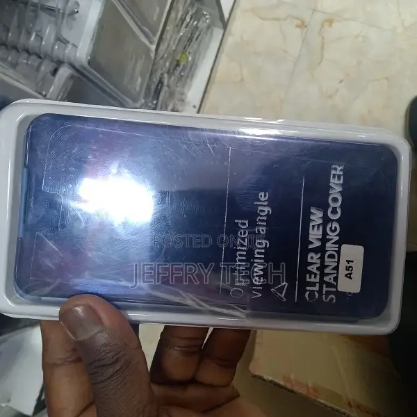 Mirror Flip Stand Clear View Case for Samsung Galaxy A51 Pho