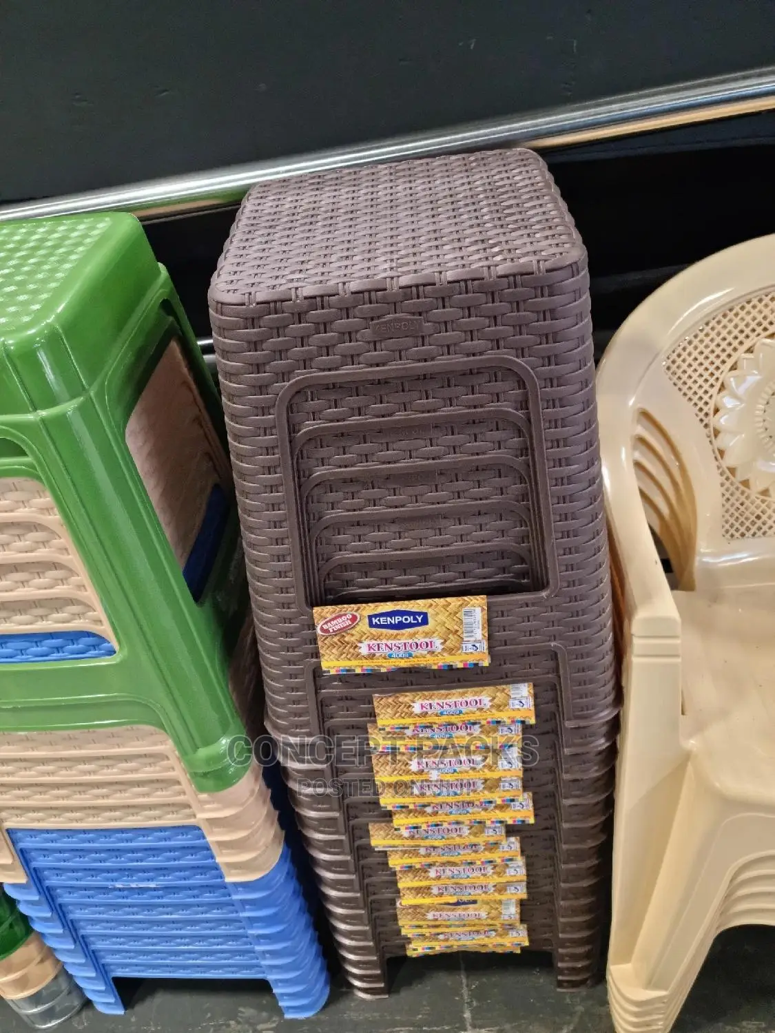 Kenpoly Plastic Bamboo Stool. in Nairobi Central Furniture, Concept