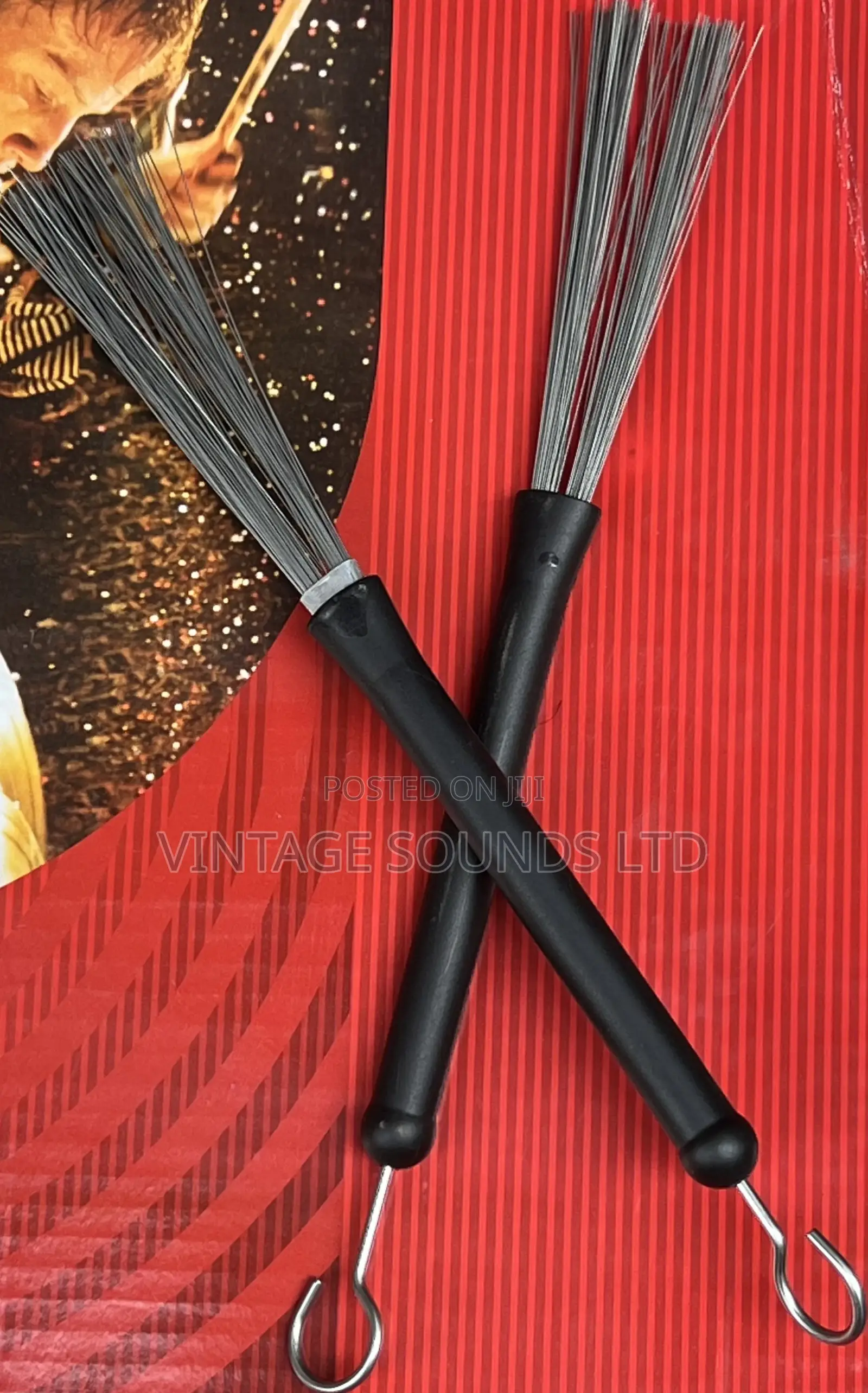 Pair Drum Brush Steel Wire Stick for Jazz Drum Stick
