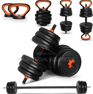 50kgs Dumbbell Set With Kettlebell and Barbell.