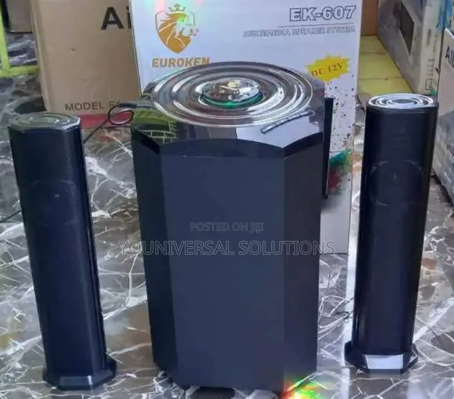 Euroken 2.1 Ek-607 Mtungi Multimedia Speaker System Woofer