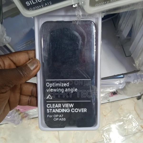 Flip Cover for Oppo A5(2020) Luxury Mirror Stand View Flip B