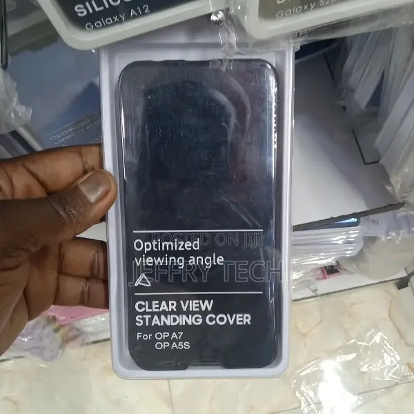 Flip Cover for Oppo A5(2020) Luxury Mirror Stand View Flip B