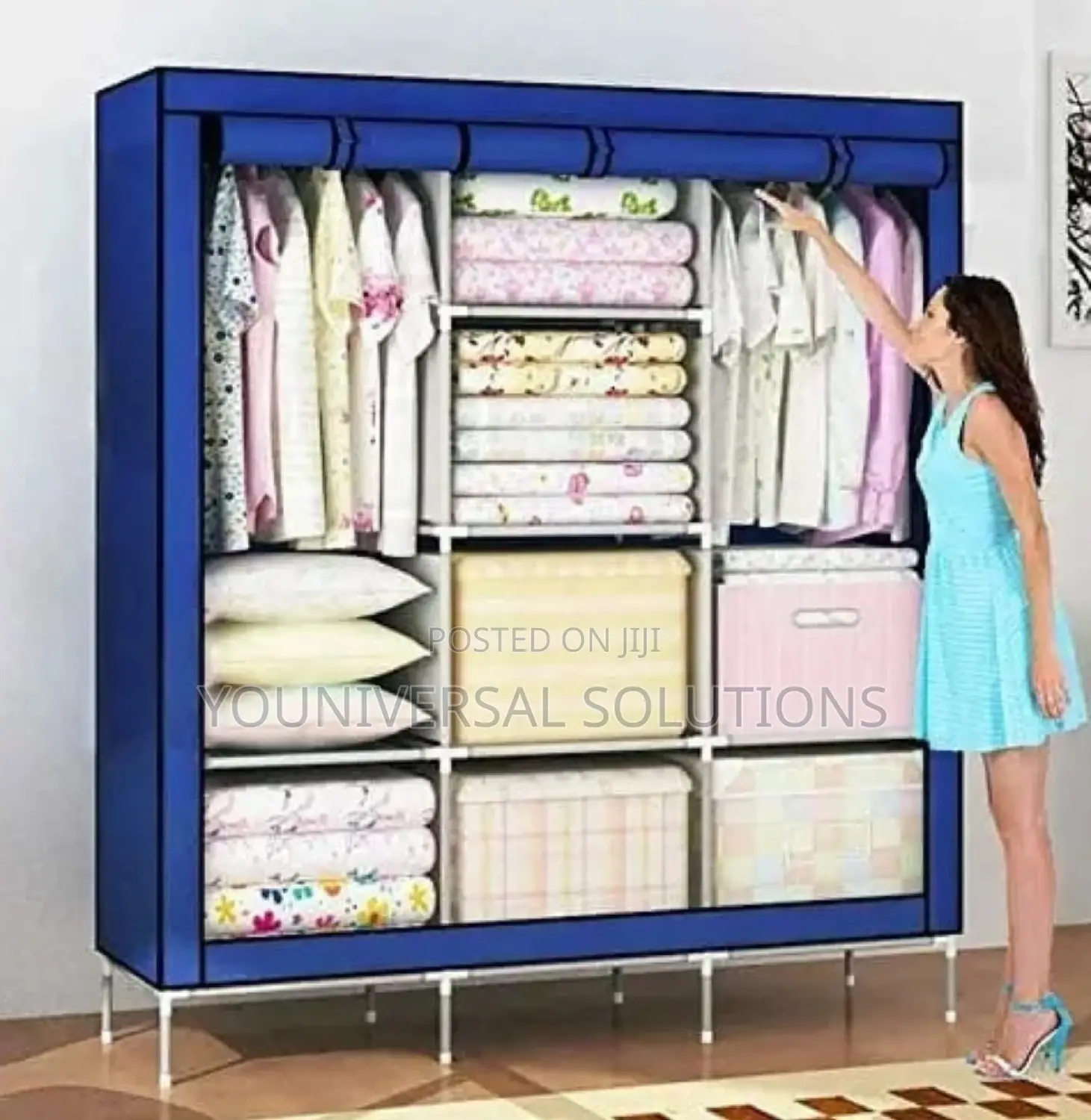 3-Column Portable Wardrobe