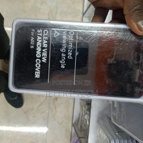 Samsung A02s Case, Mirror Design Clear View Flip Bookstyle L
