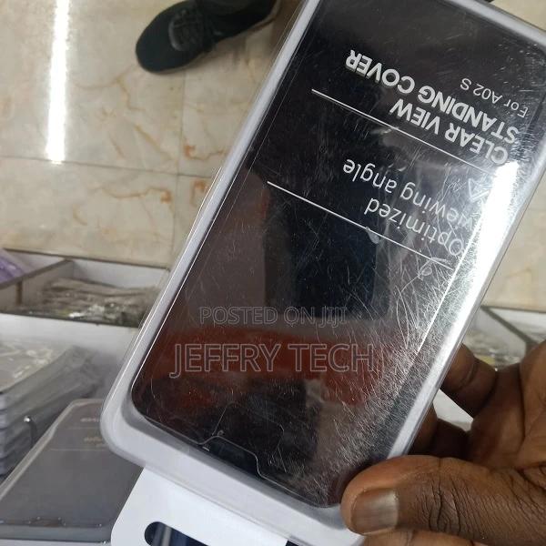 Samsung A02s Case, Mirror Design Clear View Flip Bookstyle L - thumbnail 2