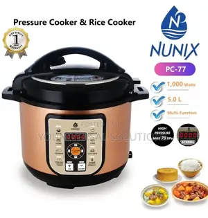 Nunix 5litres Pc-77 Electric Pressure Cooker.