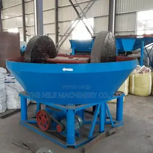 900 Model Double Roll Gold Grinding Machine Wet Pan Mill